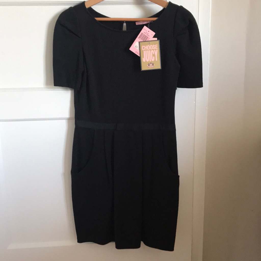 Nwt Juicy Couture Black Ponte Dress